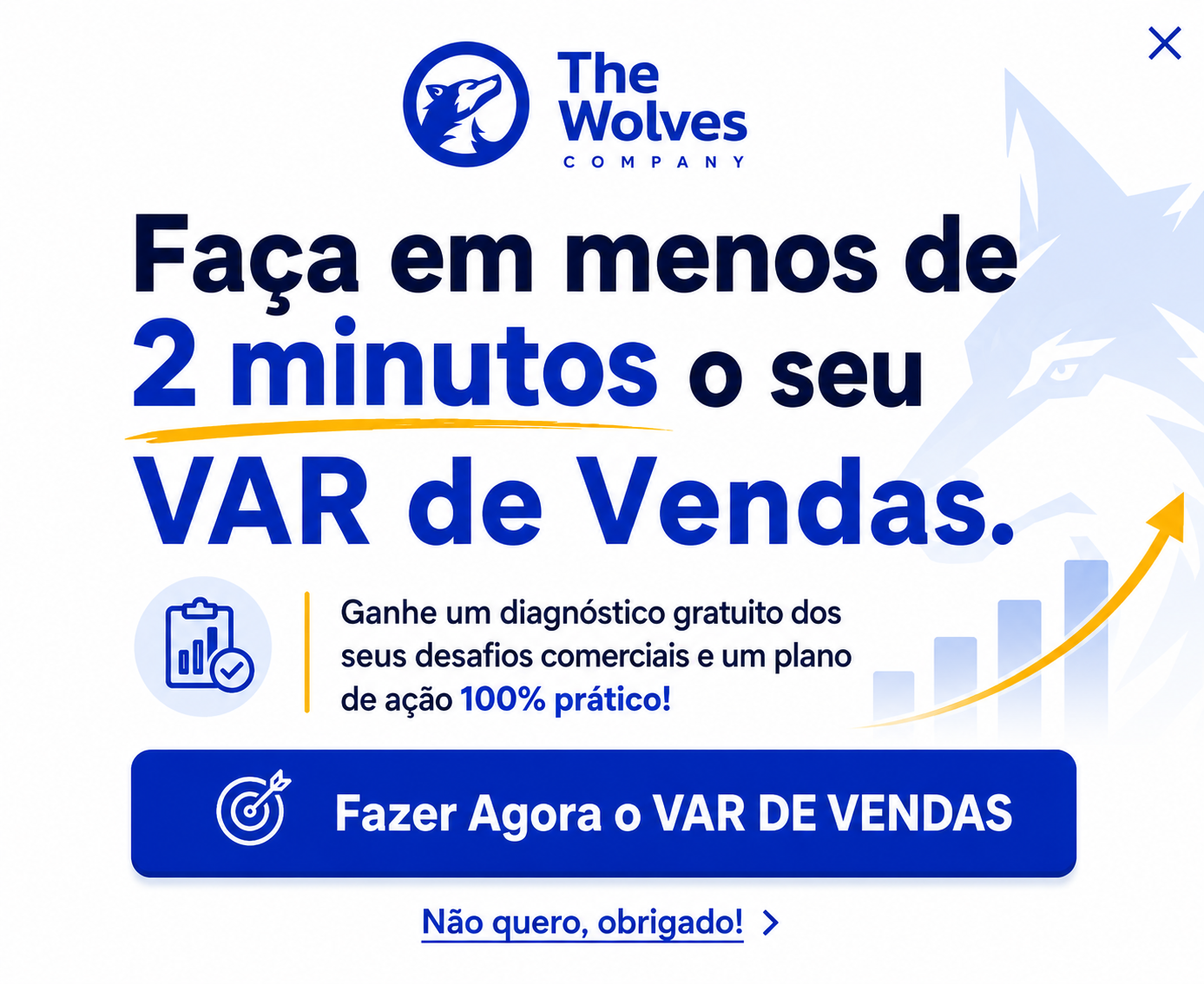 Faca em menos de 2 minutos o seu VAR de Vendas